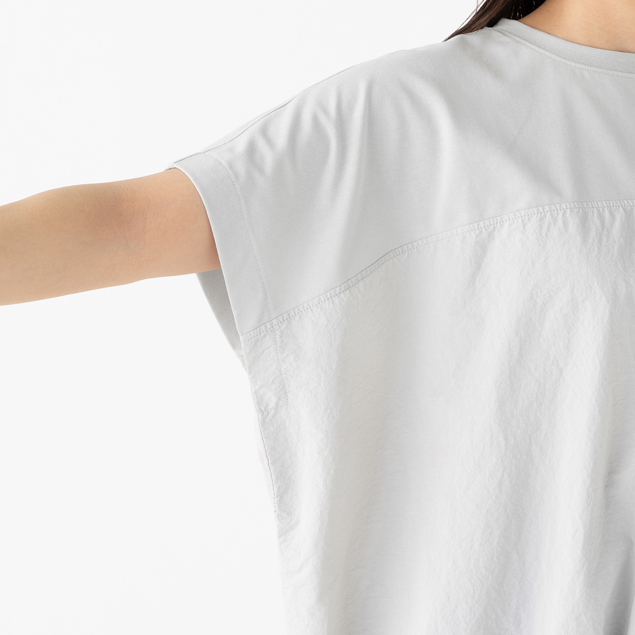 布帛切替裾ドロストドルマンTシャツ レディス ESSEME(エシーム