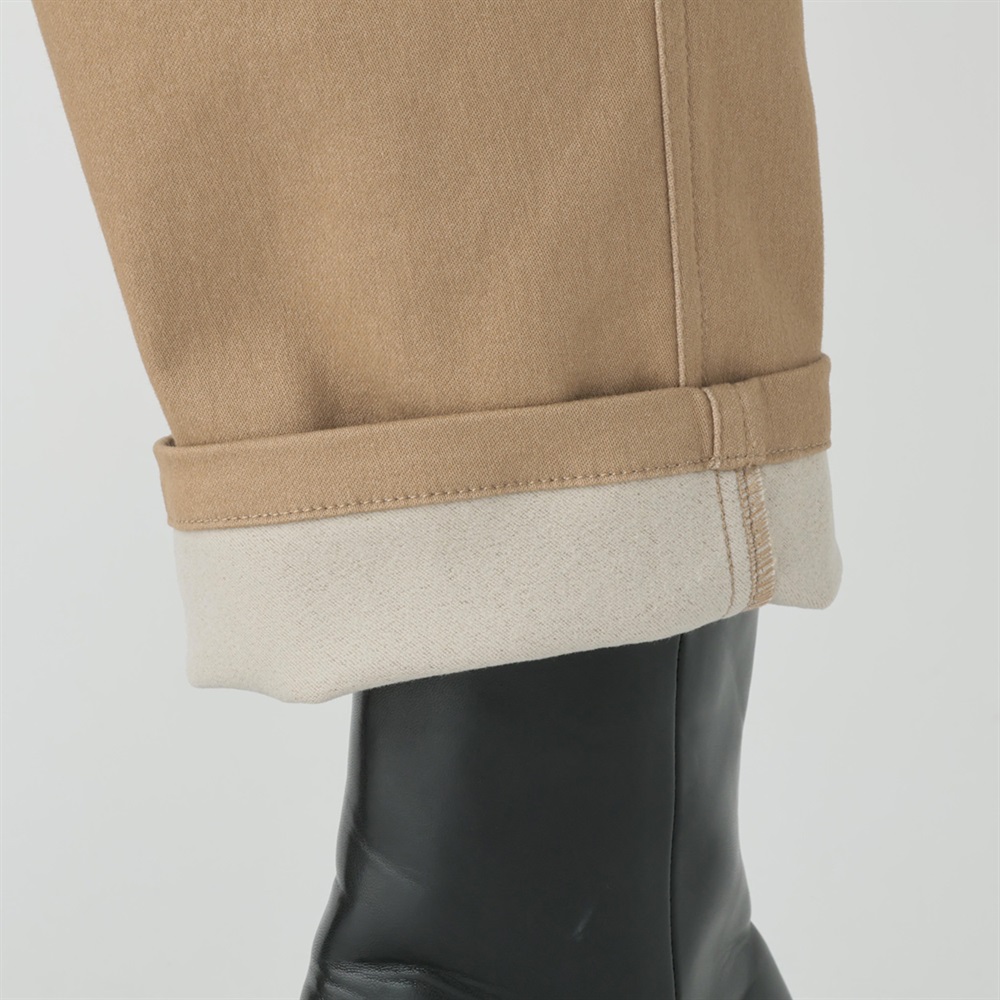 裏起毛ツイルタックセミワイドパンツ レディス ESSEME(エシーム