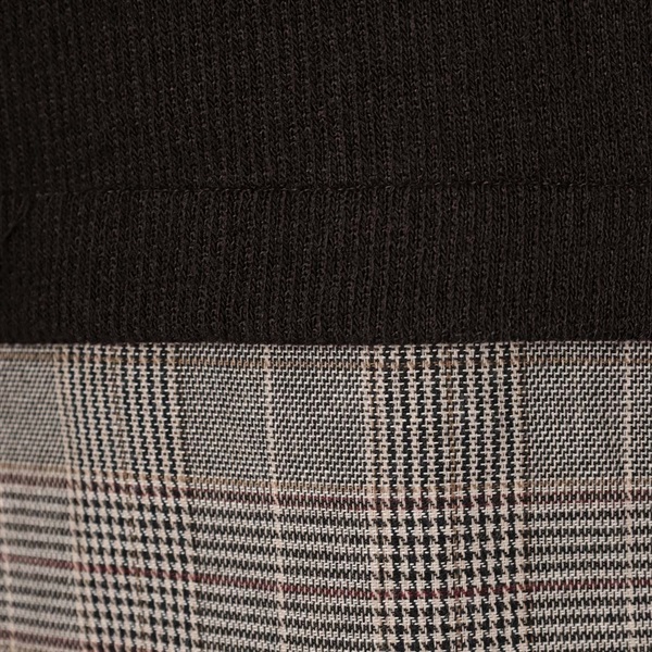 袖チェックレイヤードプルオーバー レディス ESSEME(エシーム) 363123