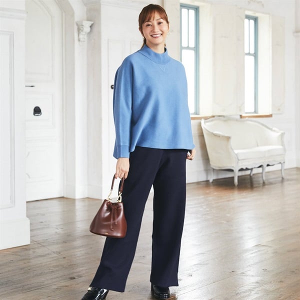 ESSEME×藤本美貴さんコラボ ハイネックドルマンニット レディス ESSEME