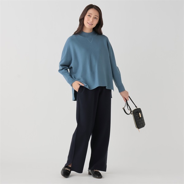 ESSEME×藤本美貴さんコラボ ハイネックドルマンニット レディス ESSEME