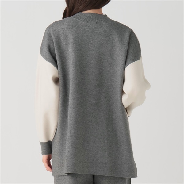 ESSEME×藤本美貴さんコラボ 配色ボクシーチュニック レディス ESSEME