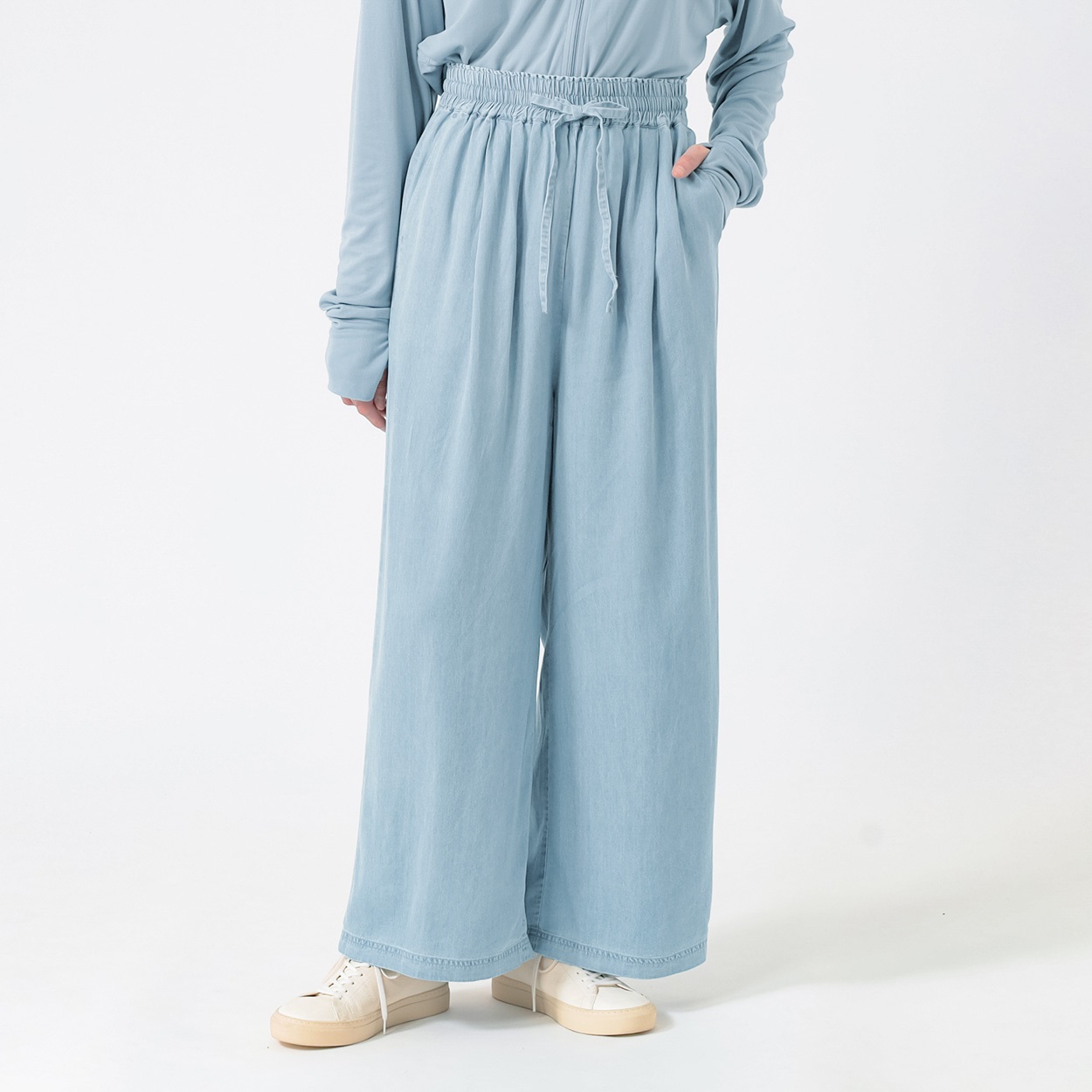 ‼️テツ‼️ テンセルデニムワイドパンツ レディス Merrish Days(メリッシュデイズ
