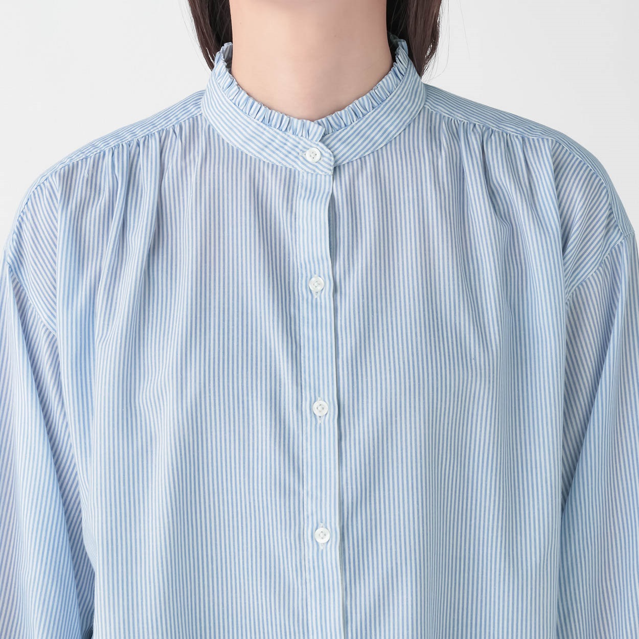 ストライプ刺繍シャツ レディス ESSEME(エシーム) II-ES26-06 | イオン