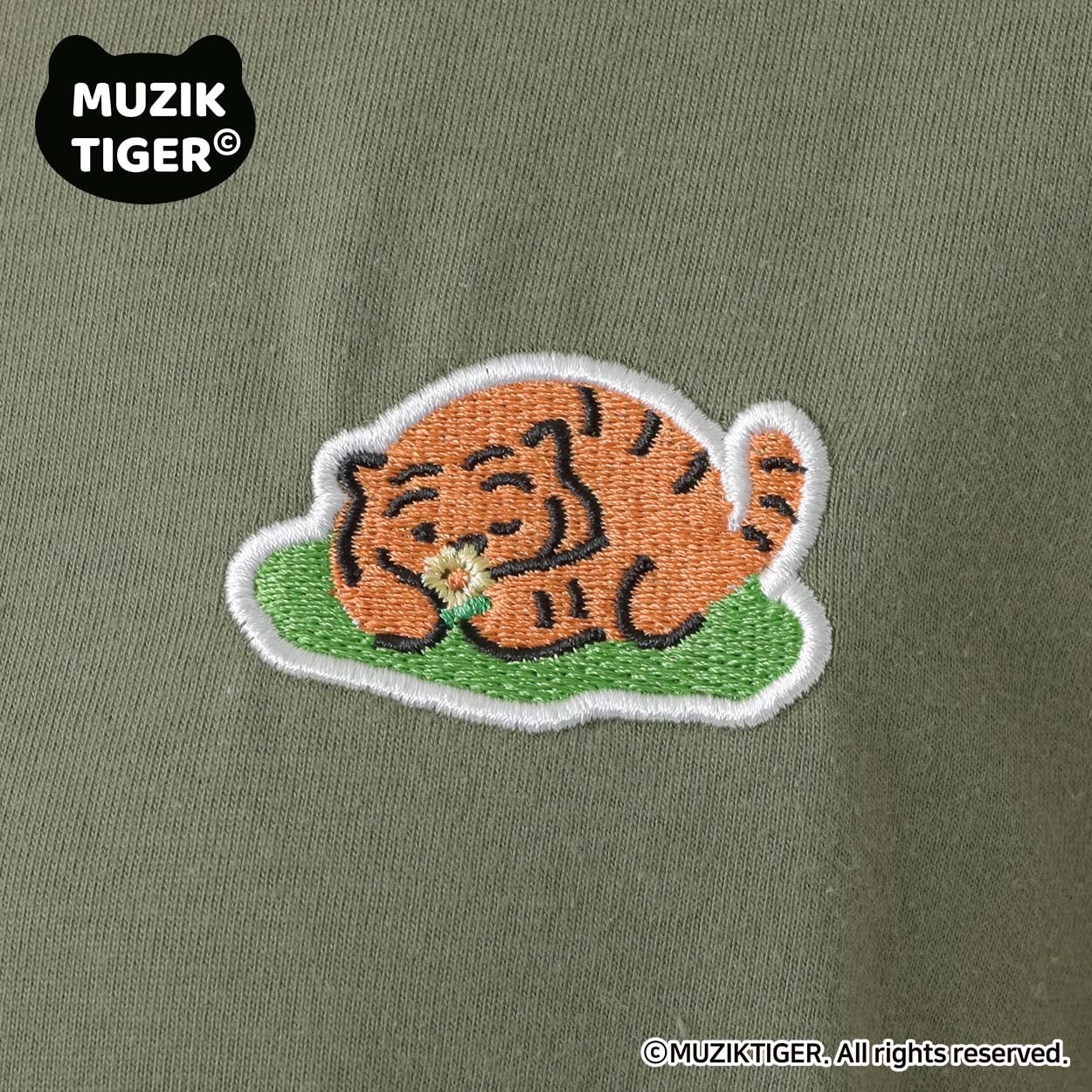 MUZIK TIGER 胸ポイントTシャツ レディス ESSEME(エシーム) ESM26M055