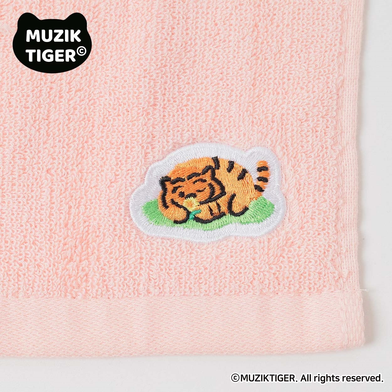 MUZIK TIGER 刺繍ハンカチ レディス ESSEME(エシーム) ESM26M061-TS