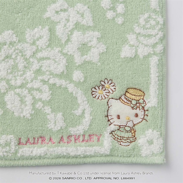 Laura Ashley(ローラ アシュレイ) ハローキティタオル ハンカチ