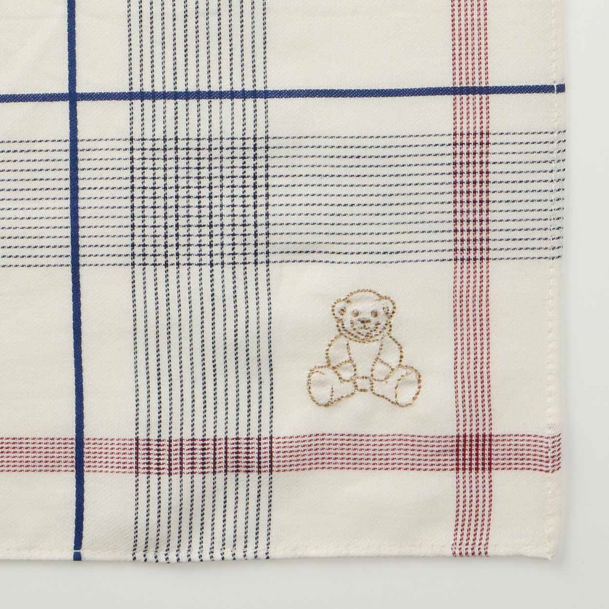 グレート・ブリティッシュ・テディベアハンカチ刺繍 | イオンスタイル