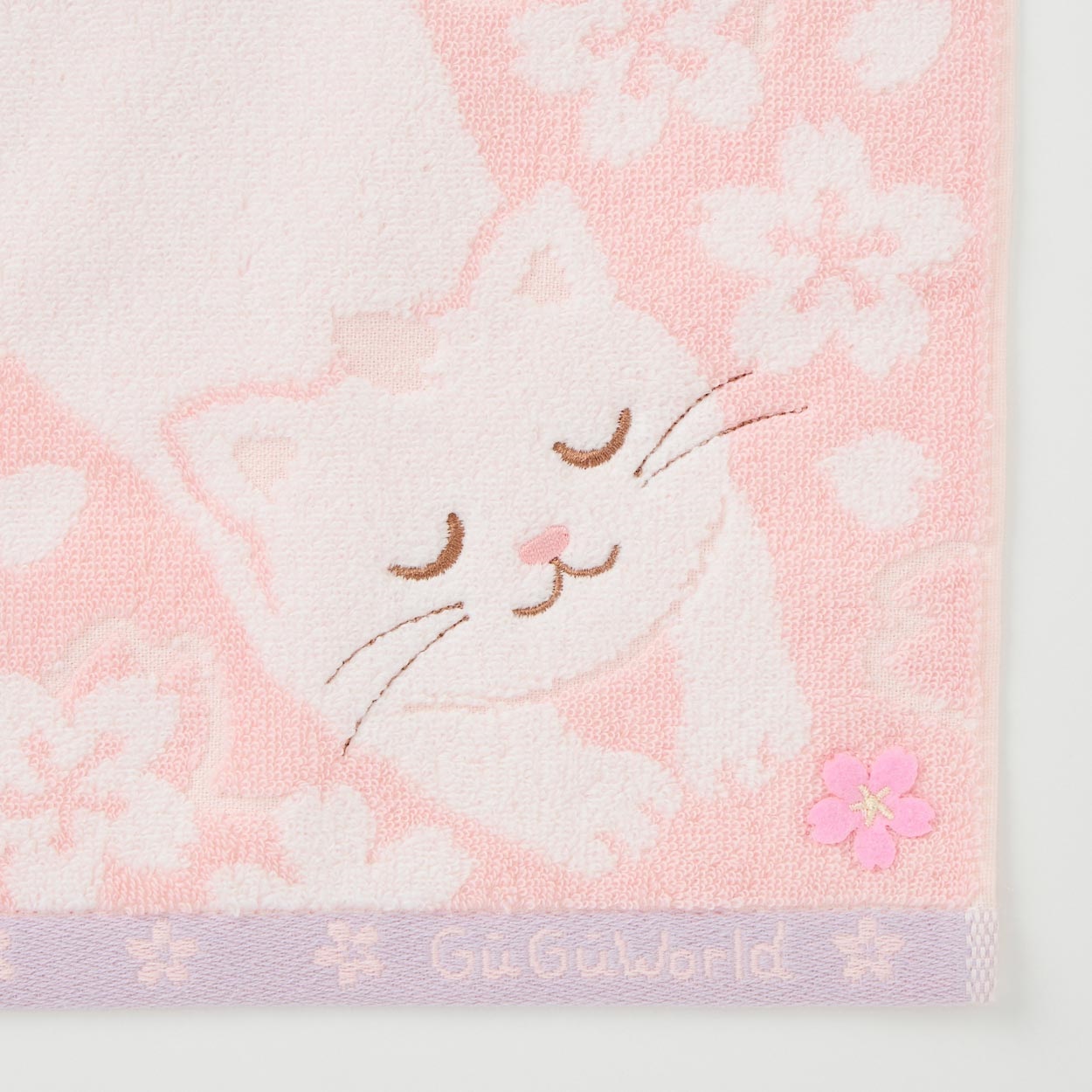 グーグー 桜タオルハンカチ 猫 | イオンスタイルオンライン 衣料品