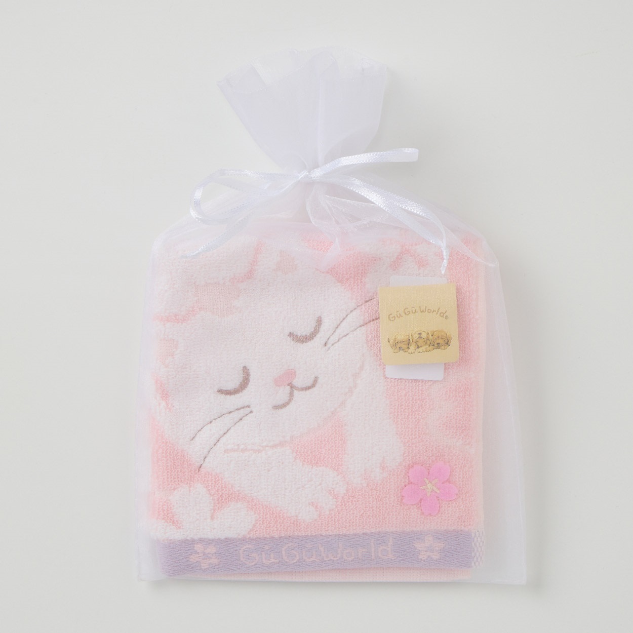グーグー 桜タオルハンカチ 猫 | イオンスタイルオンライン 衣料品