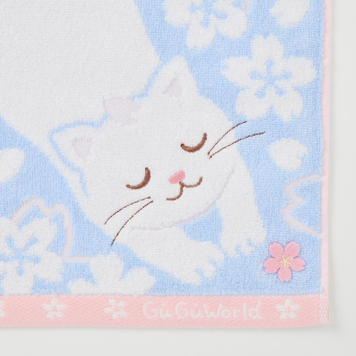 グーグー 桜タオルハンカチ 猫 | イオンスタイルオンライン 衣料品