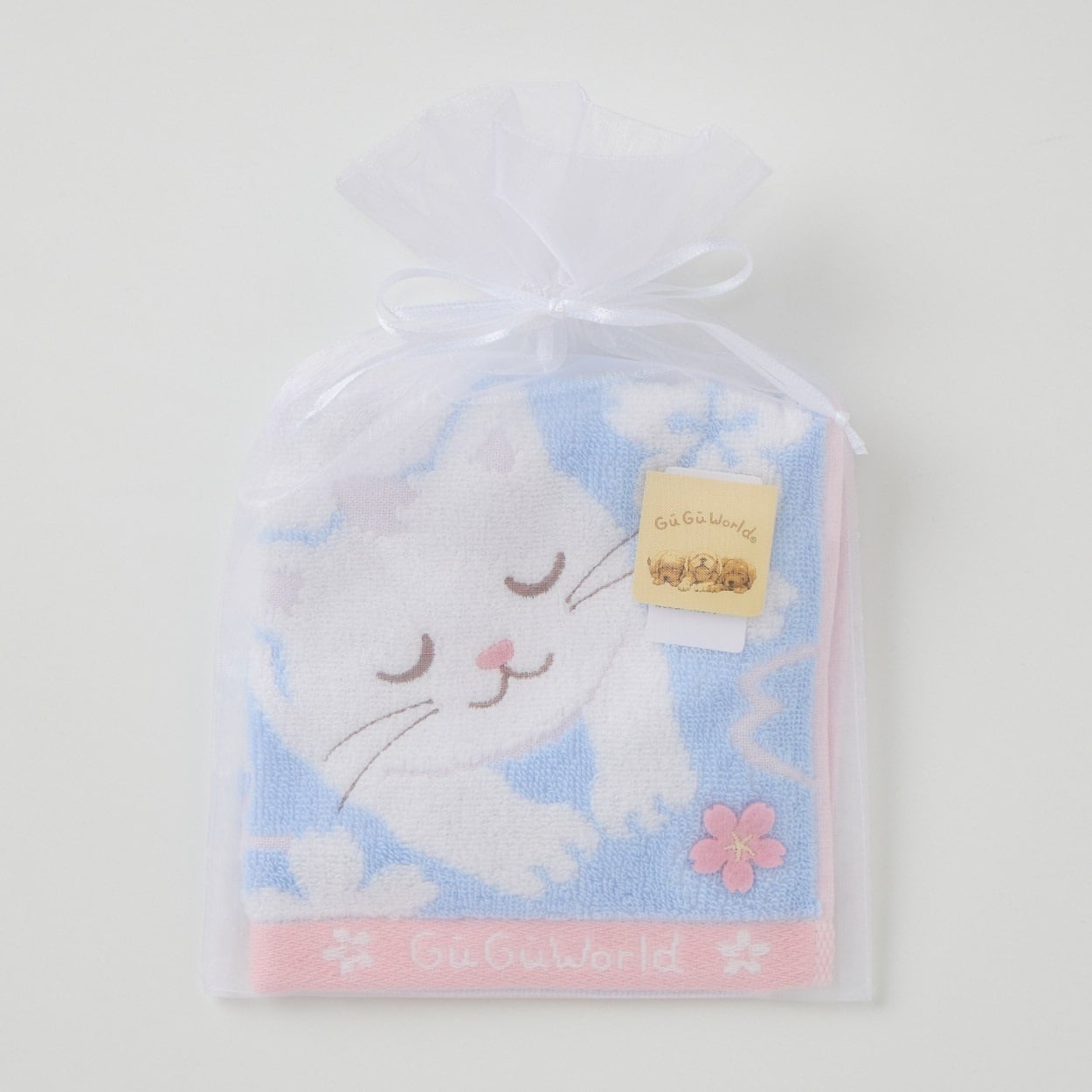 グーグー 桜タオルハンカチ 猫 | イオンスタイルオンライン 衣料品