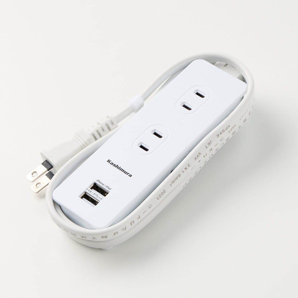 ト4口+USB2ポート充電器付電源タップ WM-6 | イオンスタイル