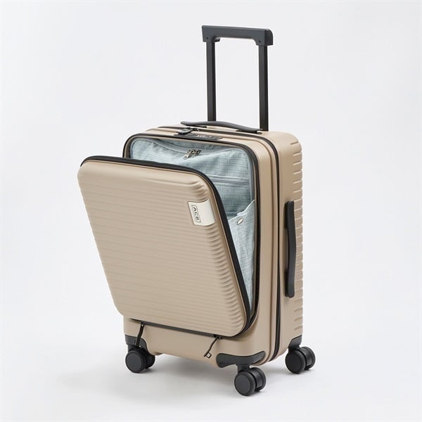 ACE(エース)DBYフロントオープン静音キャスタージッパーキャリーケース