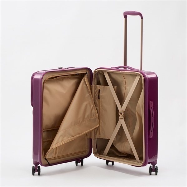 トップバリュ(TOPVALU)Mサイズ 軽量ジッパーキャリーケース トップ