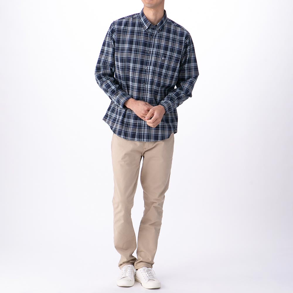 トロイサッカーチェックシャツ メンズ | イオンスタイルオンライン