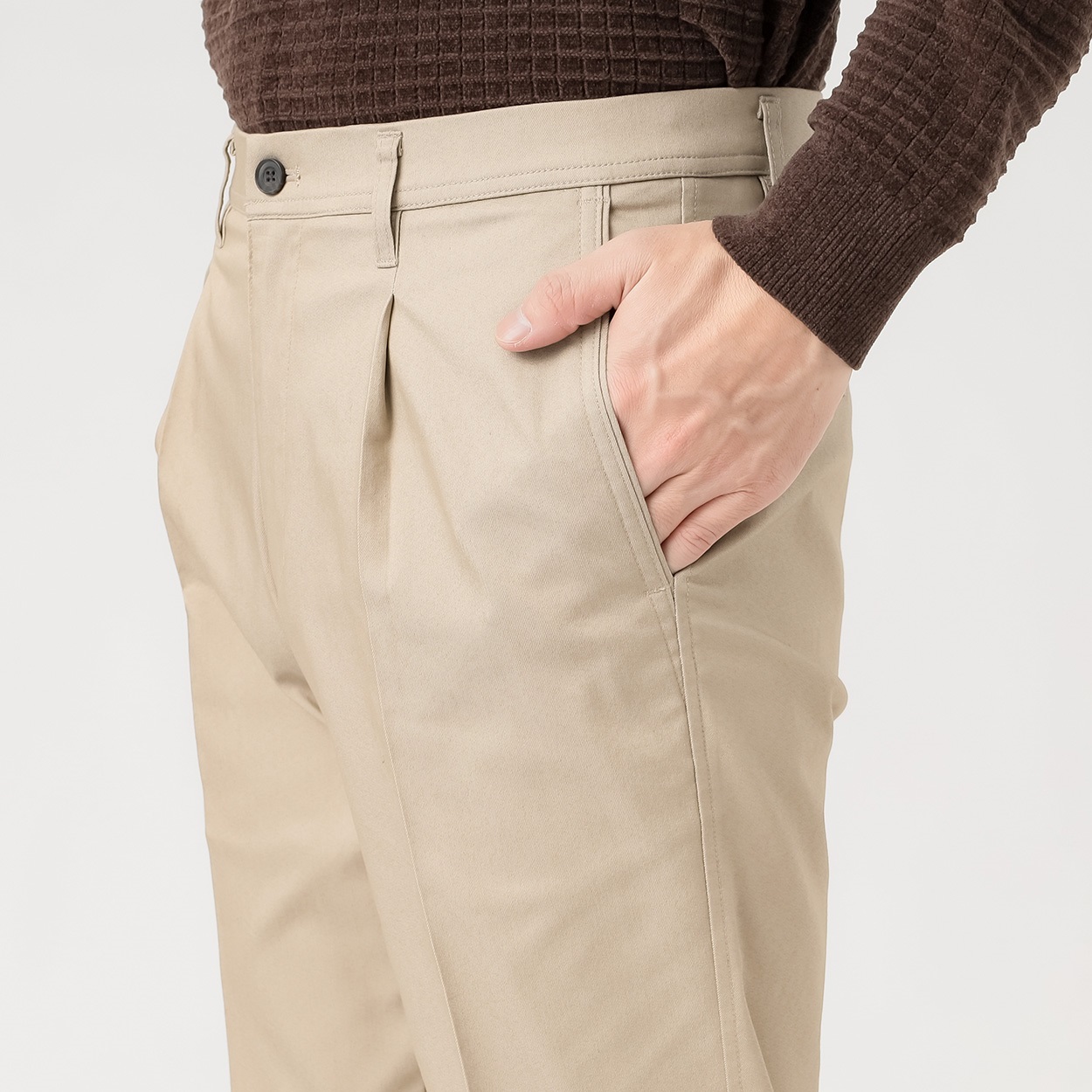 ツイルスーパーストレッチタックパンツ メンズ | イオンスタイル