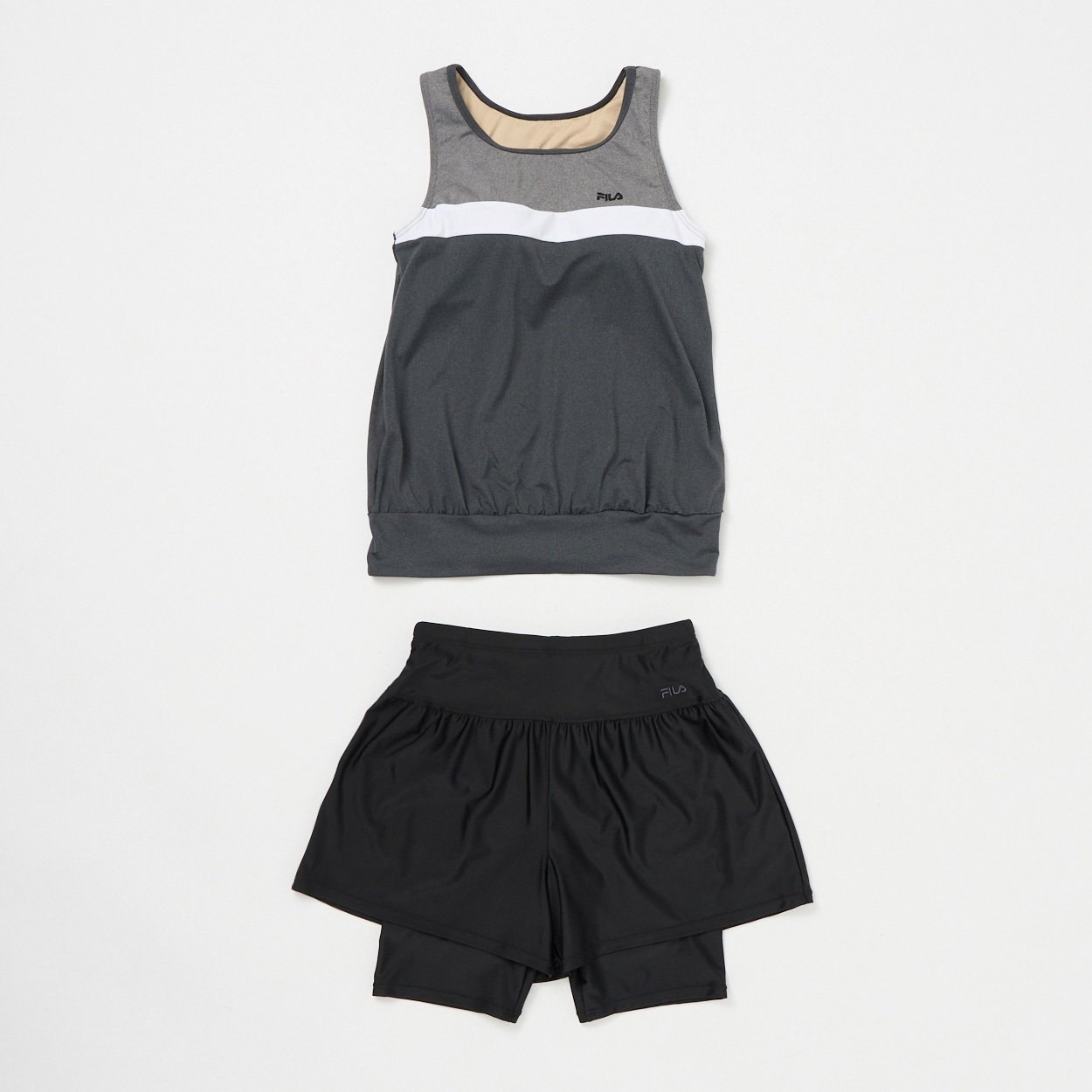 FILA キュロットのみ WEB限定】水陸両用キュロット付レギンス2点【FILA（フィラ