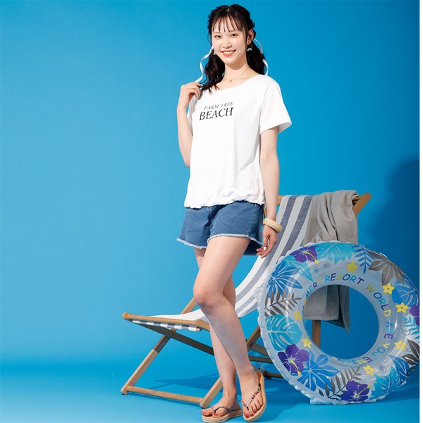 新品☆5L白×紺系♪Tシャツ・タンキニ上下・短パン4点セット♪わけあり☆a740 AFG0420A0022_l_a001.jpg