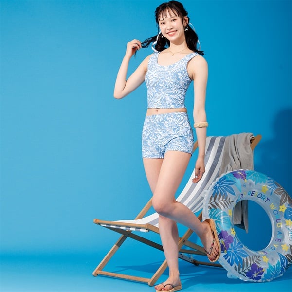 ★全2色★3点セット タンキニ Tシャツ 水着 楽天市場】タンキニ 水着 3点セット レディース 体型カバー
