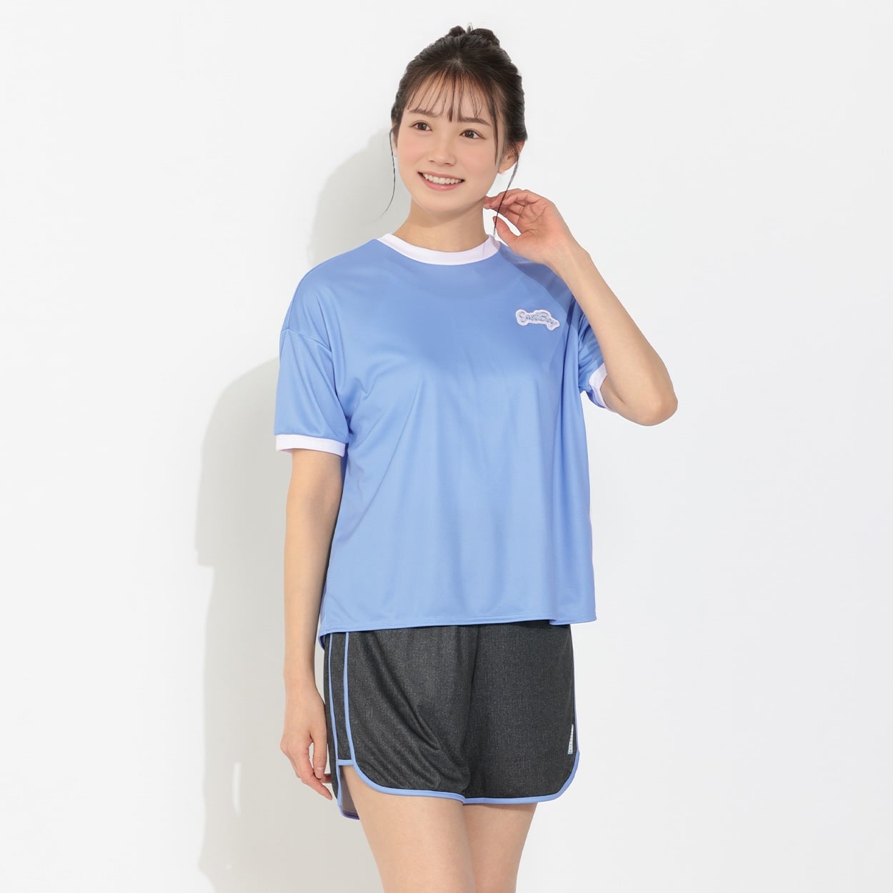 イーストボーイ タンキニ水着 リンガーTシャツ付き4点セット レディス
