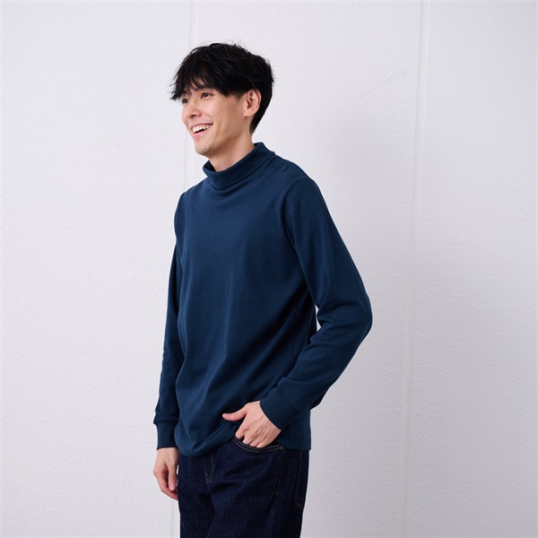 TVC(ティーヴィシー) コットン起毛タートルネック長袖Tシャツ メンズ