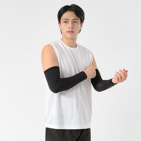 GUNZE(グンゼ) アームカバー 接触冷感 切替メッシュ 40cm丈 ユニ