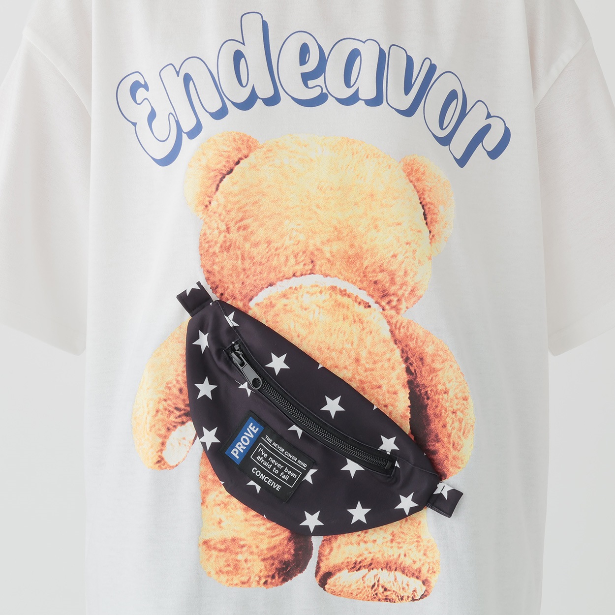 クマプリントバッグTシャツ Doublefocus (ダブルフォーカス