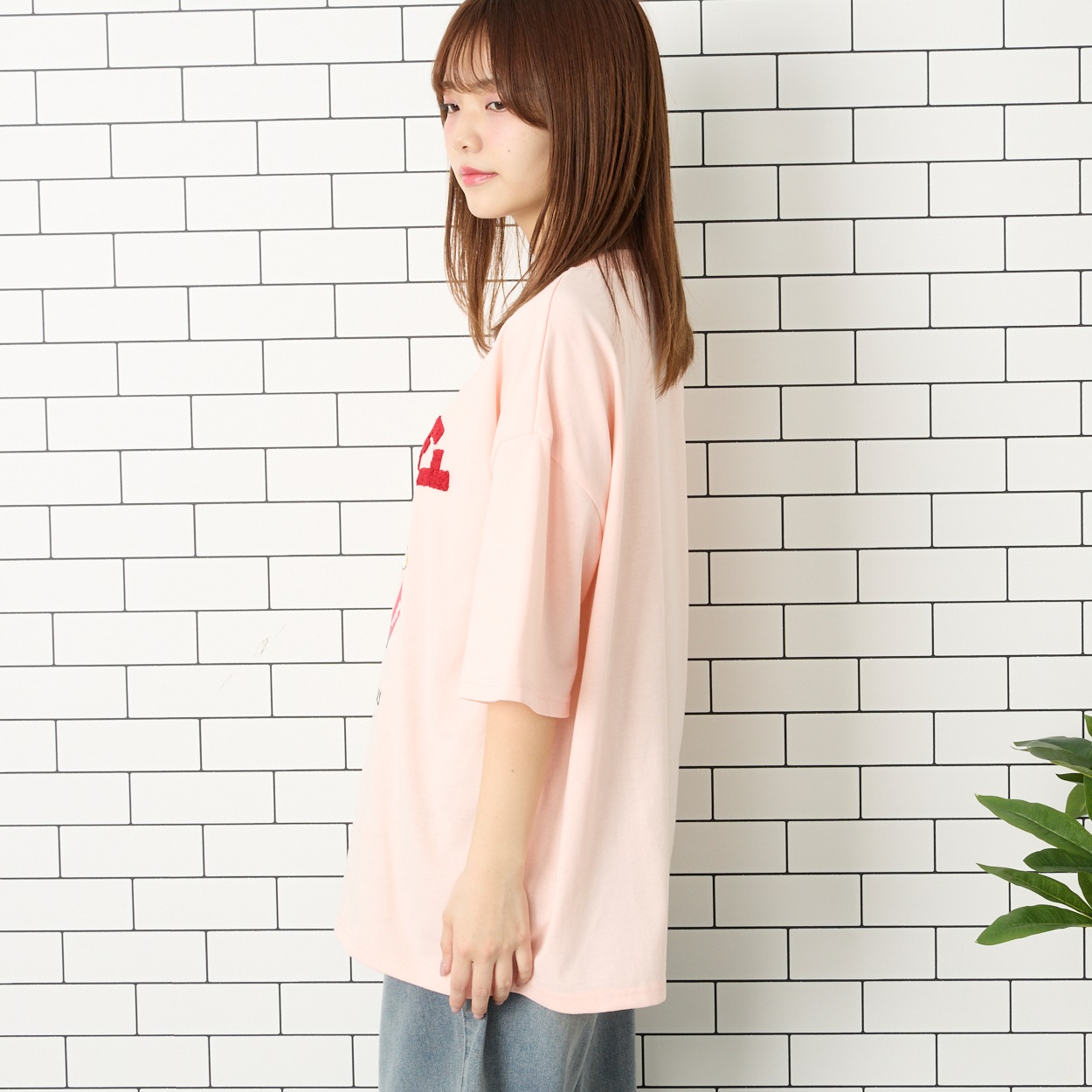 フィットモア♡タグ付き♡ダブルスカラップカラーTシャツ TCホットドッグさがらTシャツ Doublefocus (ダブルフォーカス
