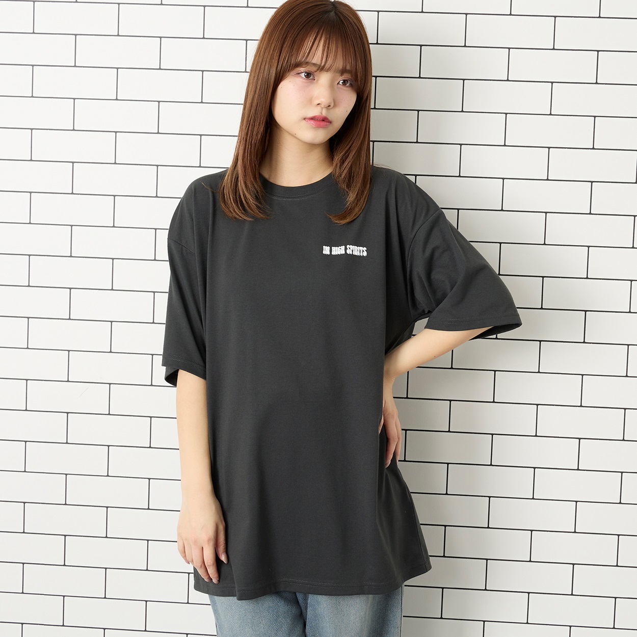 バタフライプリントTシャツ Doublefocus (ダブルフォーカス