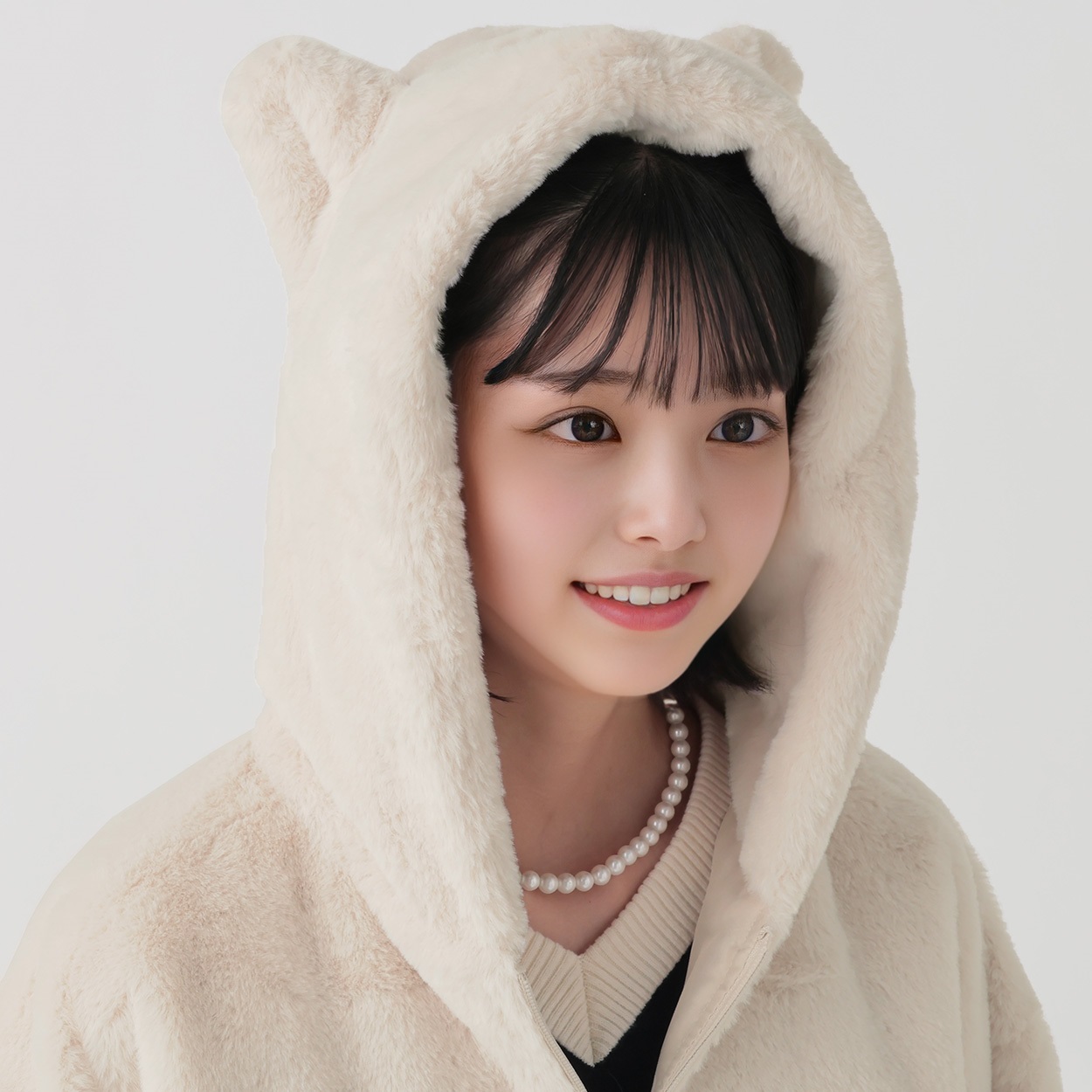 ネコミミ・ウサミミフェイクファーブルゾン レディス Doublefocus