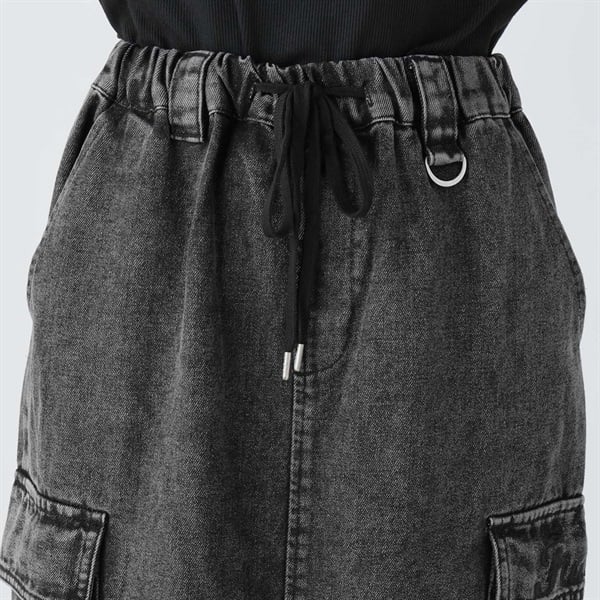 デニム脇ドロストスカート レディス Doublefocus (ダブルフォーカス