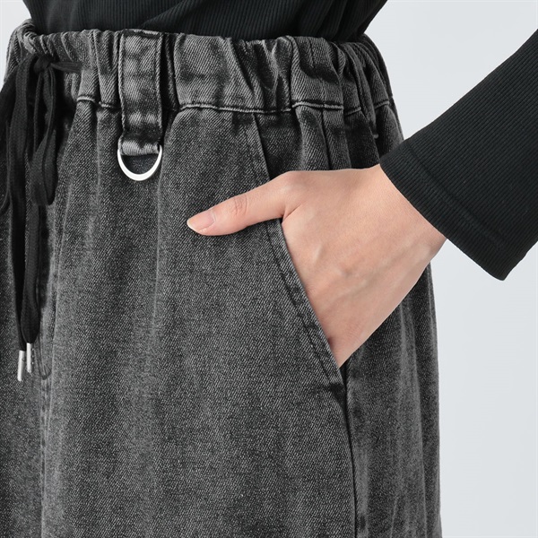 デニム脇ドロストスカート レディス Doublefocus (ダブルフォーカス