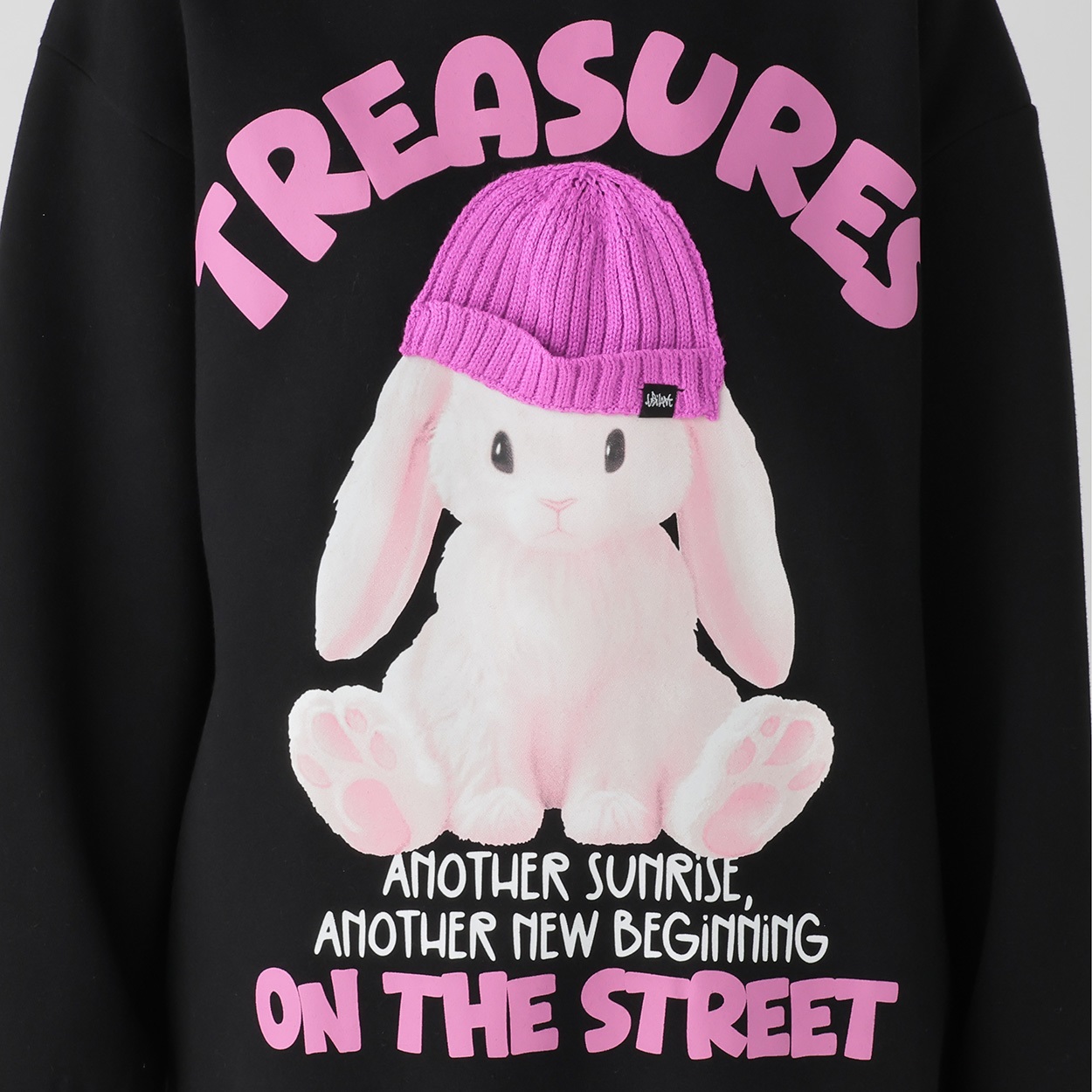 裏起毛ウサギニット帽プルオーバー レディス Doublefocus(ダブル