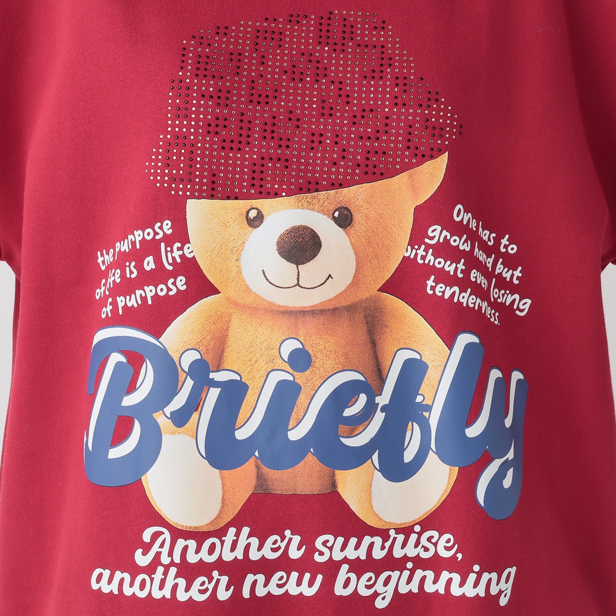 裏起毛クマラインストーンプルオーバー レディス Doublefocus(ダブル