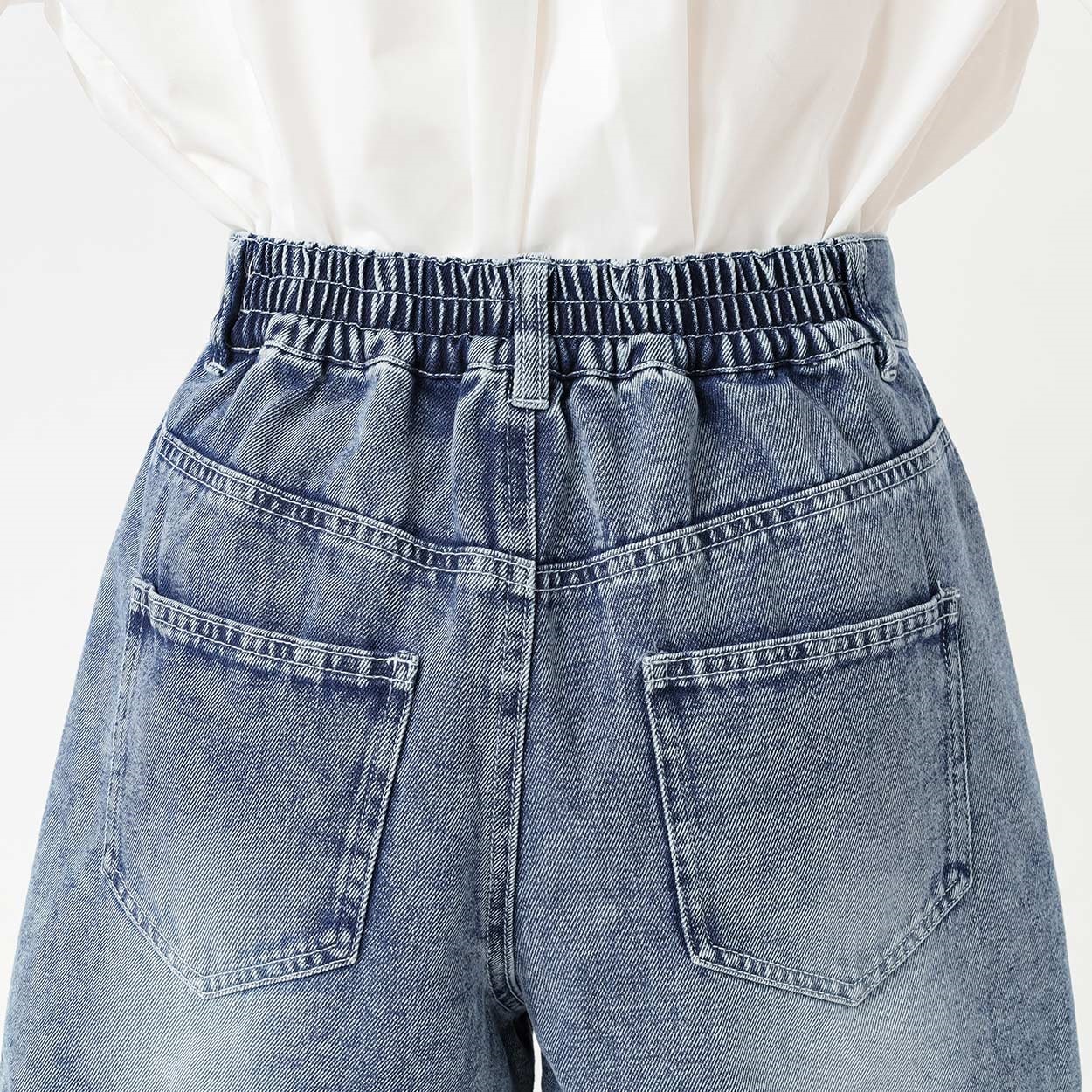 ダメージデニムショートパンツ レディス Doublefocus(ダブルフォーカス ダメージデニムショートパンツ レディス Doublefocus(ダブルフォーカス