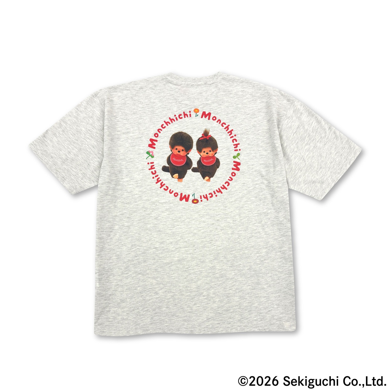 ふくもち。様シャツ2 モンチッチ」プリントTシャツ ユニセックス Doublefocus(ダブル