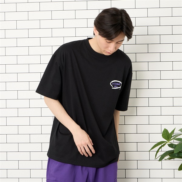 落書き発泡プリントTシャツ Doublefocus (ダブルフォーカス