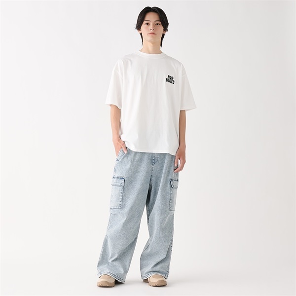 フィットモア♡タグ付き♡ダブルスカラップカラーTシャツ サガラ刺繍うさぎTシャツ Doublefocus (ダブルフォーカス