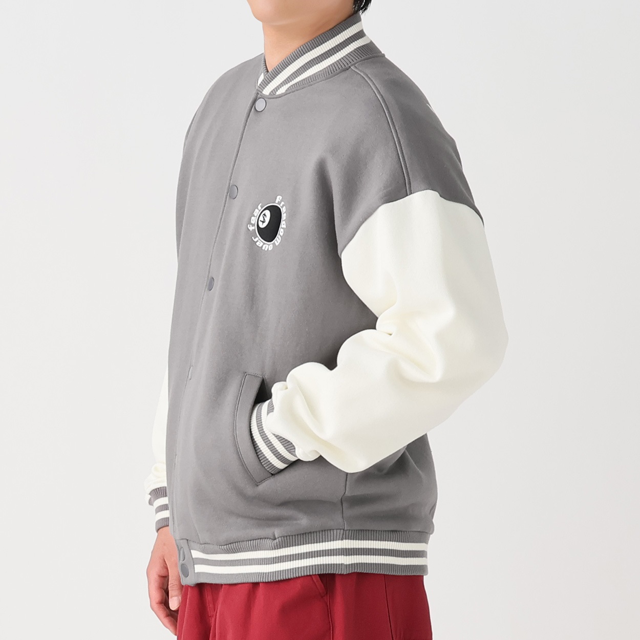 裏起毛カットスタジャン メンズ Doublefocus(ダブルフォーカス