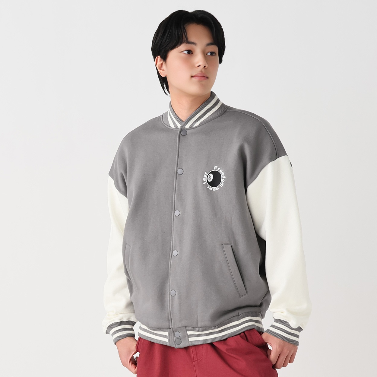 裏起毛カットスタジャン メンズ Doublefocus(ダブルフォーカス