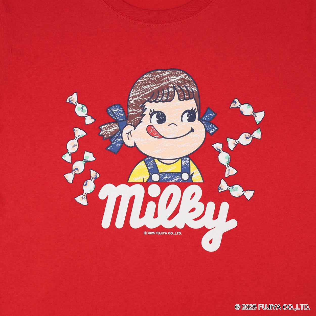 milkyちゃん　Tシャツ 復刻企業コラボTシャツ[ミルキー] メンズ Doublefocus (ダブル