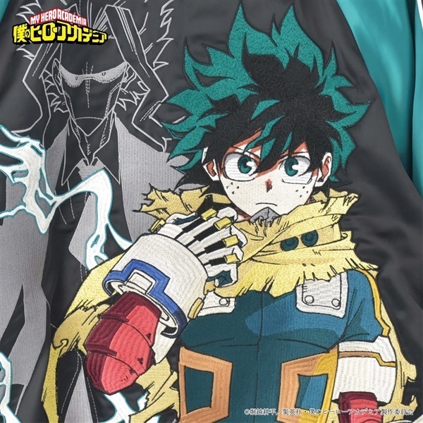 未使用級ꕥヒロアカ 受注生産 限定モデル 緑谷出久 刺繍スタジャン Lサイズ TVアニメ 『僕のヒーローアカデミア』 緑谷出久 スカジャン | イオン