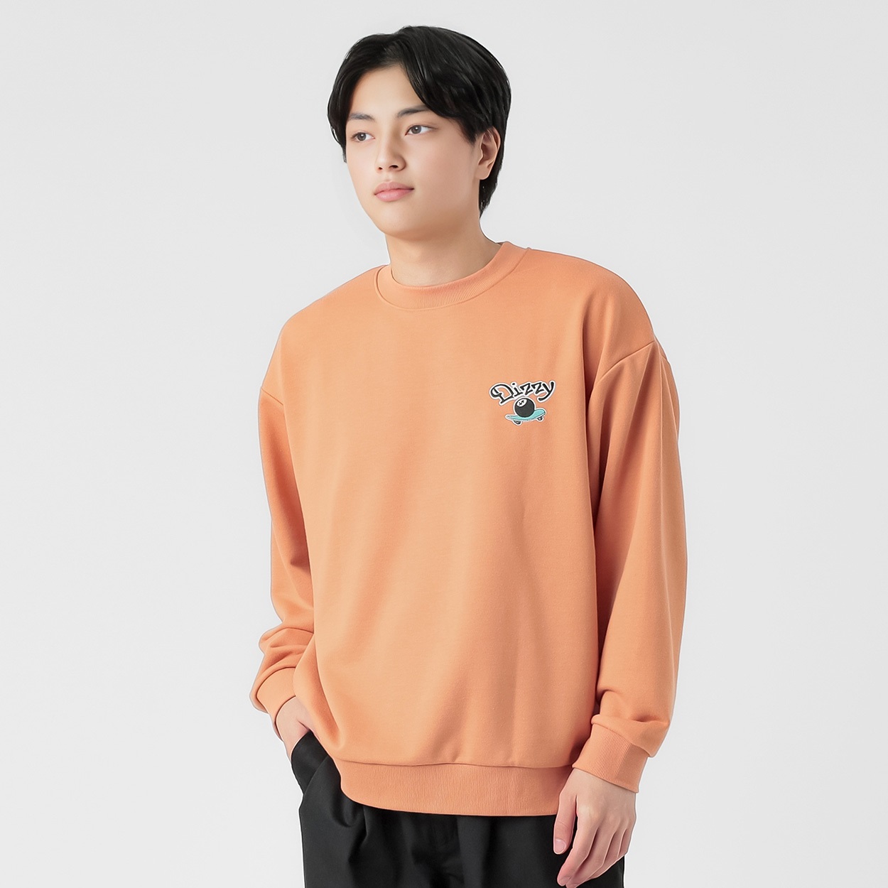 DIZZY裏毛バックプリントトレーナー メンズ Doublefocus(ダブル