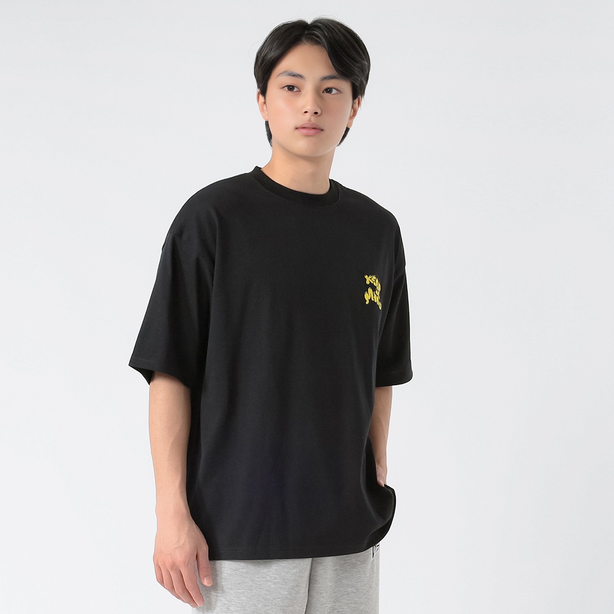 おかかビッグTシャツ2枚セット グンゼ 紳士 G.T.HAWKINS 2枚組ベーシックTシャツ LL ブラック Green
