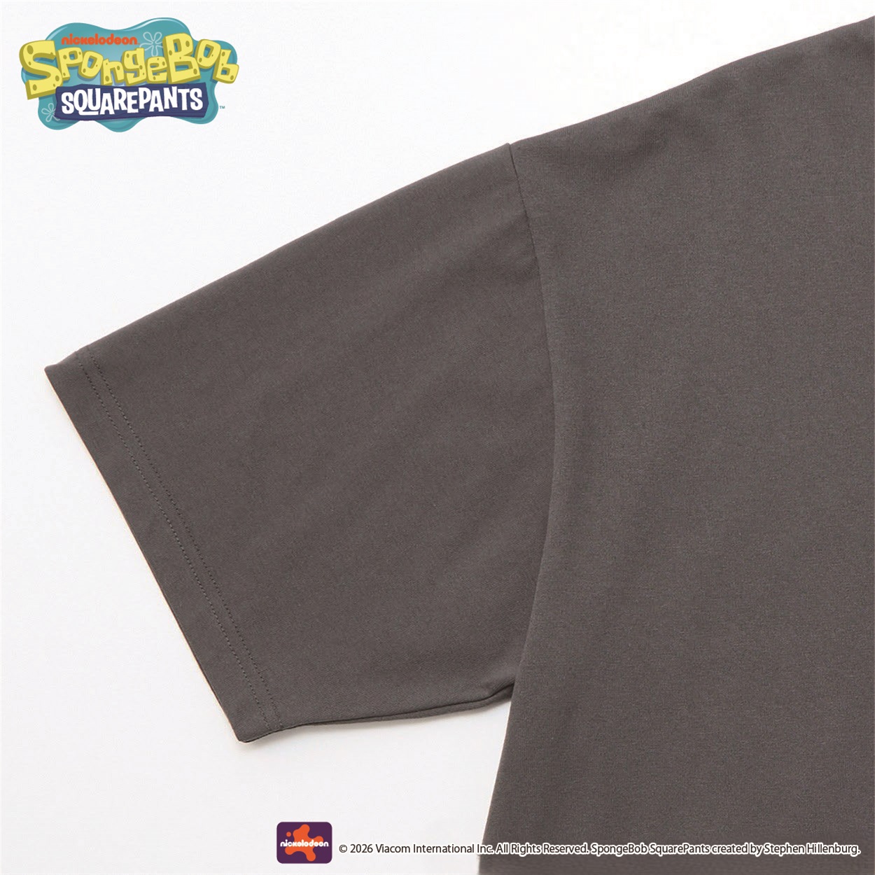 スポンジ・ボブ後刺しゅう半袖Tシャツ メンズ Doublefocus(ダブル