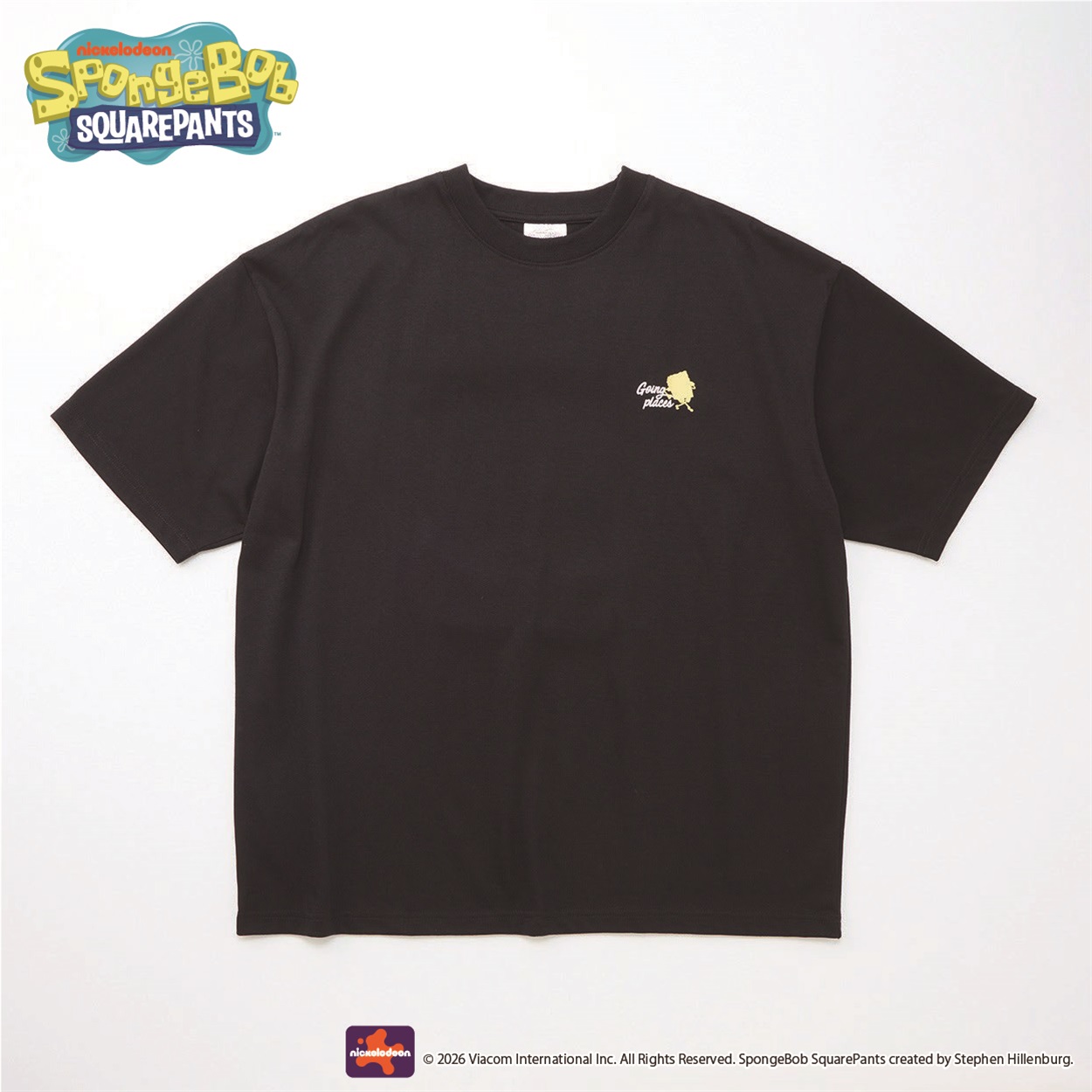 スポンジ・ボブ後サガラ半袖Tシャツ メンズ Doublefocus(ダブル