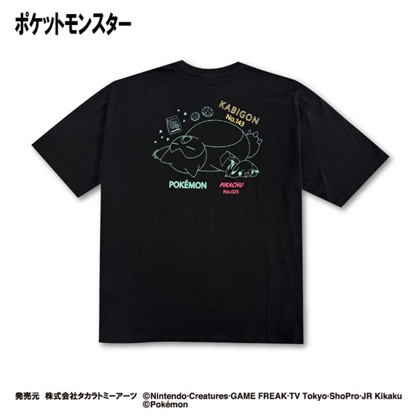 半袖Tシャツ(カビゴン＆ピカチュウ)(TVアニメ「ポケットモンスター