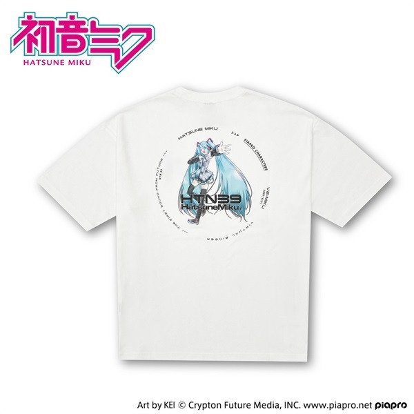 初音ミク」バックサークルTシャツ Doublefocus(ダブルフォーカス