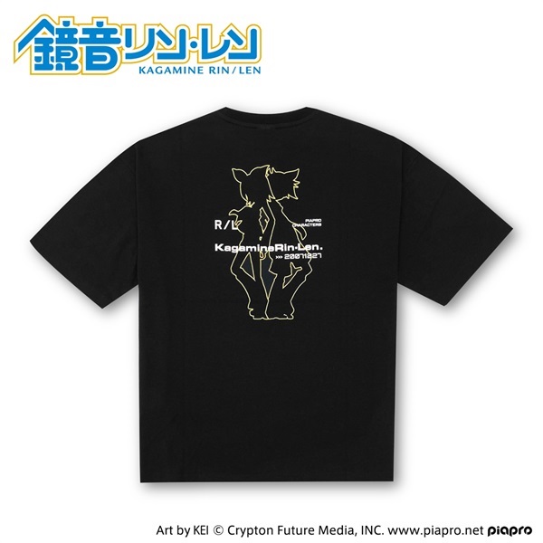 鏡音レン　Tシャツ 鏡音リン」「鏡音レン」プリントTシャツ Doublefocus(ダブルフォーカス